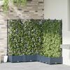vidaXL Garden Planter 5 pcs Grey 120 x 120 x 125.5 cm Plastic