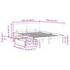 vidaXL Bed Frame with Drawers without Mattress White 120x190 cm Small Double