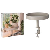 H&S Collection Decorative Tray with Clamp 28x26 Sand
