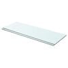 vidaXL Shelves 2 pcs Panel Glass Clear 70x25 cm