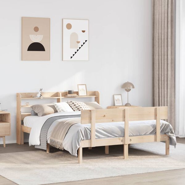 vidaXL Bed Frame without Mattress 160x200 cm Solid Wood Pine