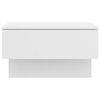 vidaXL Wall-mounted Bedside Cabinet White