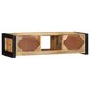 vidaXL TV Cabinet 100x30x25 cm Solid Rough Wood Mango