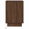 vidaXL Bedside Cabinets with LED Lights&nbsp;2 pcs Brown Oak 38x34x50 cm