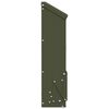vidaXL Chicken Feeder Olive Green 13 x 12 x 51 cm Cold-Rolled Steel