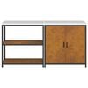 vidaXL Kitchen Storage Set with Shelf 2 pcs Rusty Weathering Steel