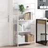 vidaXL 4-Layer Book Shelf White 60x27.6x124.5 cm Engineered Wood