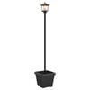 vidaXL Solar Lamp Post with Planter Black 32 x 32 x 158 cm