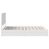 vidaXL Storage Bed with Headboard White 160 x 200 cm Engineered Wood