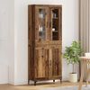 vidaXL Highboard Old Wood 69.5 x 34 x 180 cm Engineered Wood
