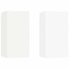 vidaXL 2 Piece TV Cabinet Set White 30,5x30x60 cm Engineered Wood