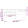 vidaXL Metal Replace Headboard Black 200 cm