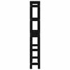 vidaXL Toilet Rack Black 63x26x171 cm Solid Wood Pine