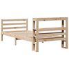 vidaXL Bed Frame without Mattress 75x190 cm Small Single Solid Wood Pine