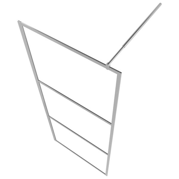 vidaXL Walk-in Shower Wall with Half Frosted ESG Glass 100x195 cm