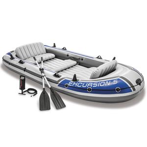 Intex Excursion 5 Set Inflatable Boat with Oars and Pump 68325NP