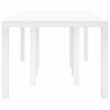 vidaXL Garden Dining Table White 250 x 100 x 73 cm Poly Rattan