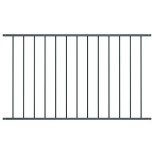 vidaXL Fence Panel Powder-coated Steel 1.63x0.75 m Anthracite