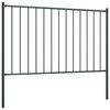 vidaXL Fence Panel Woerden with Posts Steel 1.7x1 m Anthracite