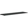 vidaXL Window Sill Black with Wood Grain 160 x 45 x 4.5 cm PVC