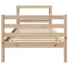 vidaXL Bed Frame without Mattress 75x190 cm Small Single Solid Wood Pine