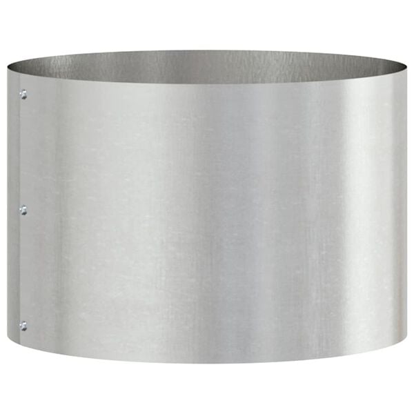 vidaXL Planter Ring Silver 30 x 30 x 20 cm Stainless Steel