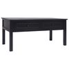 vidaXL Coffee Table Black 100x50x45 cm Wood