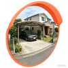 vidaXL Outdoor Convex Traffic Mirror Orange &Oslash;75 cm Polycarbonate