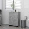 vidaXL Bathroom Cabinet Concrete Grey 60x33x80 cm Engineered Wood