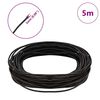 vidaXL Leather Cord Dark Brown &Oslash;2 mm x 5 m Leather