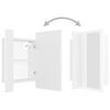 vidaXL LED Bathroom Mirror Cabinet White 40x12x45 cm Acrylic