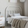 vidaXL Metal Headboard White 80 cm