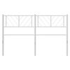 vidaXL Metal Headboard White 120 cm