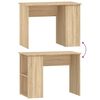 vidaXL Desk Sonoma Oak 100x55x75 cm Engineered Wood