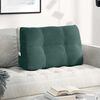 vidaXL Back Pillow Dark Green 80 x 24 x 50 cm Velvet