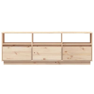 vidaXL TV Cabinet 140x37x50 cm Solid Wood Pine