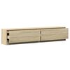 vidaXL TV Wall Cabinet with LED Sonoma Oak 180x31x38 cm