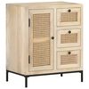 vidaXL Sideboard | Natural wood colour | Solid mango wood | Medium | Sideboard