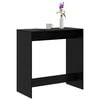 vidaXL Bar Table Black Oak 102 x 50 x 103.5 cm Engineered Wood