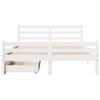 vidaXL Bed Frame without Mattress White 160x200 cm Solid Wood Pine