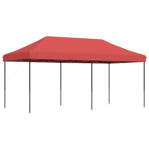 vidaXL Party Tent Burgundy with Black Frame Oxford Fabric