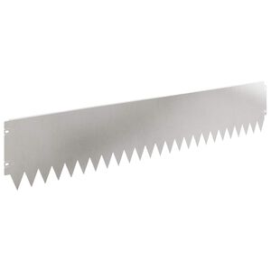 vidaXL Lawn Edging 10 pcs 103 x 20 cm Steel Silver
