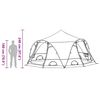 vidaXL Dome Tent with Roof with Storage Blue 505 x 450 x 248 cm