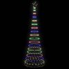 vidaXL LED Christmas Tree Multicolour 100.5 x 100.5 x 302.5 cm Metal