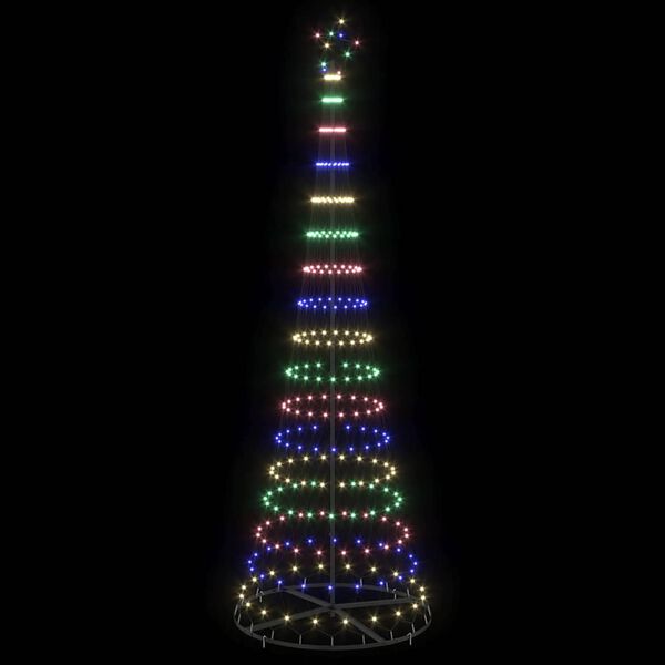 vidaXL LED Christmas Tree Multicolour 100.5 x 100.5 x 302.5 cm Metal