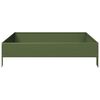 vidaXL Garden Raised Bed Olive green 100x100x26 cm Steel