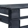 vidaXL Garden Pallet Bench Wood Black