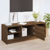 vidaXL TV Cabinet Brown Oak 102x35.5x36.5 cm Engineered Wood