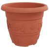 vidaXL Plant Pots 6 pcs Brick Red &Oslash; 30 x 25 cm Plastic
