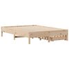 vidaXL Bed Frame without Mattress 140x190 cm Solid Wood Pine